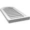 Ekena Millwork Octagonal Top Surface Mount PVC Gable Vent w/ 2"W x 2"P Brickmould Sill Frame, 14"W x 30"H GVPOT14X3003SF - alternate 2